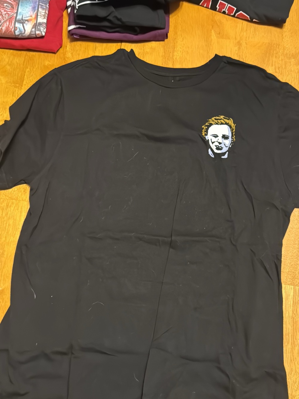 Men's Michael Myers Black Graphic Crewneck T-Shirt